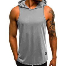 Load image into Gallery viewer, Men&#39;s Sleeveless Hooded Tops Streetwear Men Tank Tops