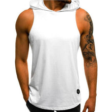 Load image into Gallery viewer, Men&#39;s Sleeveless Hooded Tops Streetwear Men Tank Tops