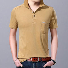 Load image into Gallery viewer, Summer Shirt Men&#39;s Solid Color Slim Fit Short Sleeve