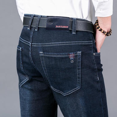 Men'S Jeans Homme Straight Biker Moto Jean Pants